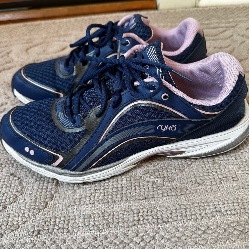 Ryka Sky Walk blue light purple lace up walking sneakers SIZE 9.5M - Picture 8 of 8